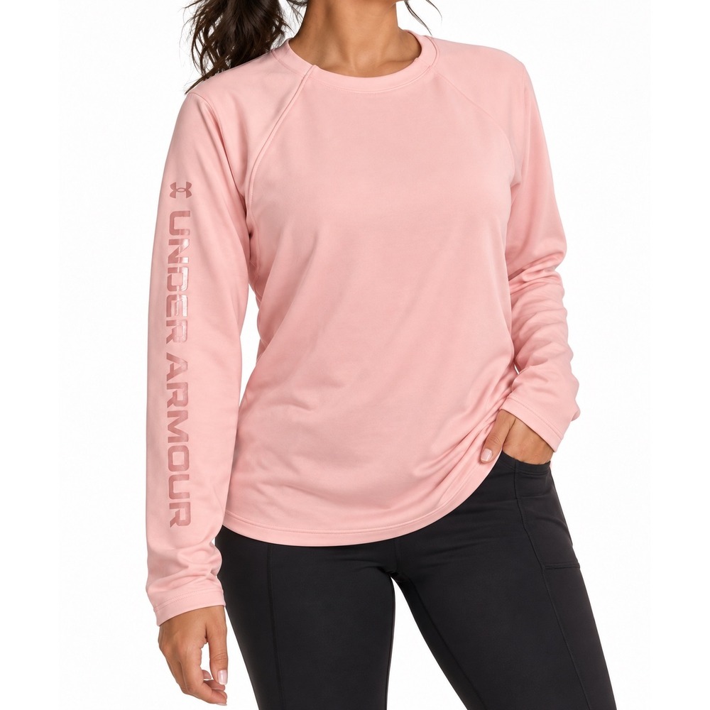 Under Armour ColdGear Armour Form LS Crew Pink Long Sleeve Athletic Top XL
